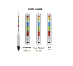 DENSIMETRO TRIPLE ESCALA 1.000 A 1.170 KROME - comprar online