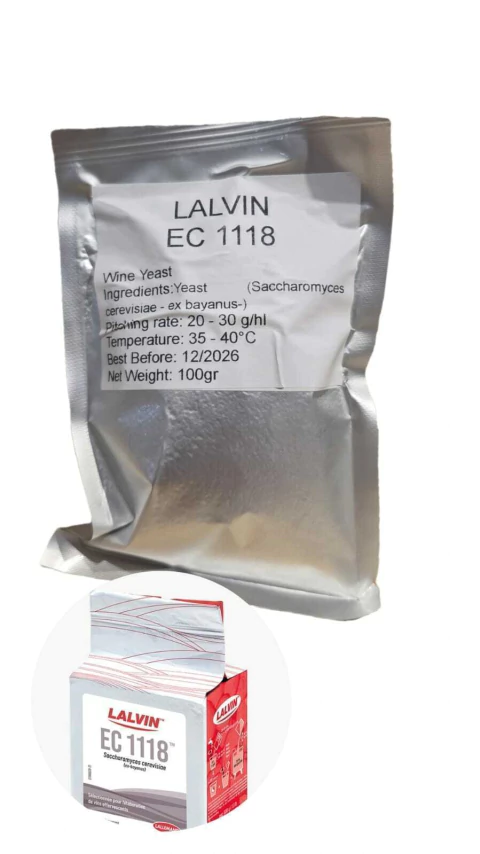 LEVADURA LALVIN EC 1118 X 100 GRS - PARA VINO - - comprar online