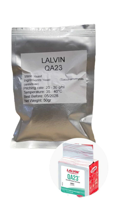 LEVADURA LALVIN QA23 X 50 GRS - PARA VINO
