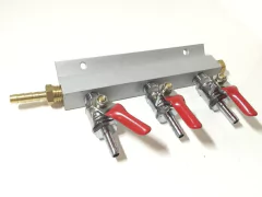 Distribuidor CO2 / Manifold 3 salidas