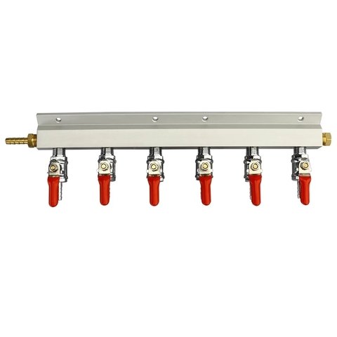 Distribuidor CO2 / Manifold 6 salidas