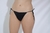 Bombacha Bikini Tiritas Regulable Negra. Cola Less. PR50114 (Promesse)