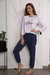 Pijama Love Azul- 22781/2