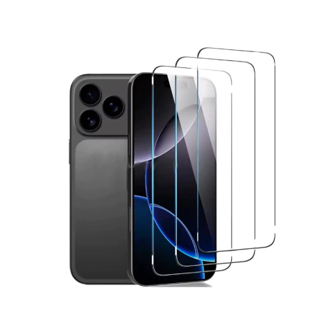 Kit X3 Vidrio Templado 9h Resistente Para Iphone 17 Pro Max - comprar online