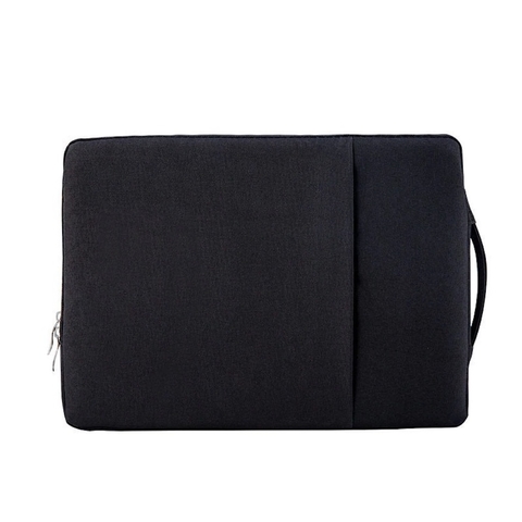 Funda Poliester y Microfibra Negra para Macbook 13 y 14 Pulgadas
