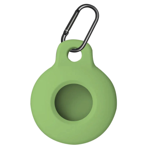 Funda Silicona Verde Palta con gancho para Airtag