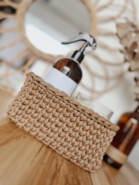 Organizador Rectangular Tejido - Crochet en internet