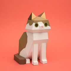 GAMUZA - GATITO DE PAPEL PARA ARMAR