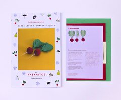 Rabanitos de papel para armar - Narda Lepes - guardabosques