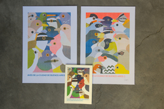 Guía de aves + Print aves A4 en riso