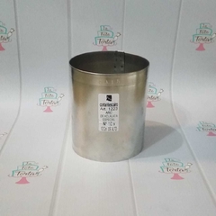 Aro de hojalata de 10cm de diametro por 12 cm de alto