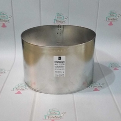 Aro de hojalata de 20cm de diametro por 12cm de alto