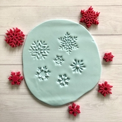 Sello para cookies o pasta copos de nieve