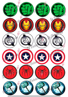 Transfer Avengers Oreo - comprar online