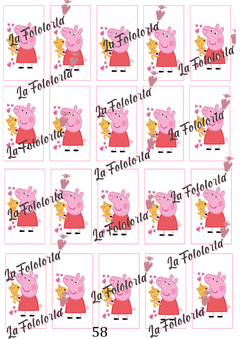 Transfer para paletas Peppa Pig