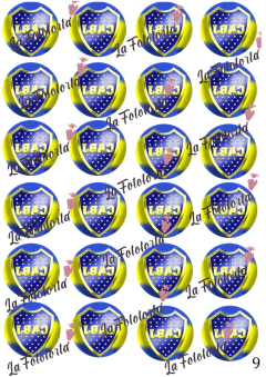 Transfer para oreo escudos de Boca - La Fototorta
