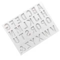 Molde de silicona letra facetada