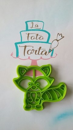 Cortante con sello mapache cuerpo entero