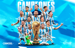 LÁMINA COMESTIBLE ARGENTINA CAMPEÓN
