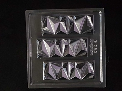 Molde para hacer barritas diamante en chocolate