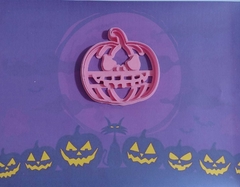 Cortante con sello calabaza (rosa) de Halloween