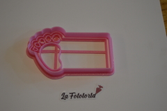 CORTANTE CON SELLO PARA COOKIES CARTEL PIECITO BABY SHOWER