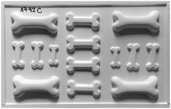 Molde para chocolate huesos de perro