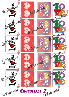 Transfers para chocolinas San Valentin Numero 2