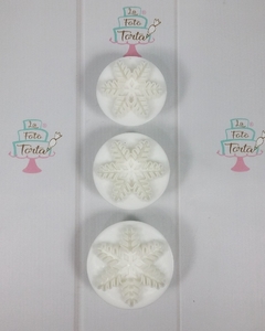 Set cortante copo de nieve con expulsor x 3