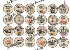 Transfer para oreo coronas shabby chic