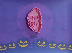 Cortante con sello fantasma rosa de Halloween