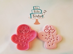 Cortante con sello cactus corazón - comprar online