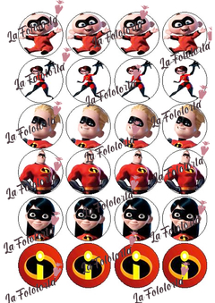 Transfers para oreo bañada Los Increibles - comprar online