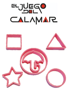 Set cortantes para cookies juego del calamar
