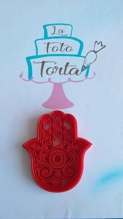 Cortante con sello mano de Fátima