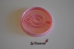 CORTANTE CON SELLO PARA COOKIES NARUTO LOGO REDONDO