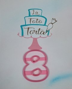 Cortante silueta numero 8