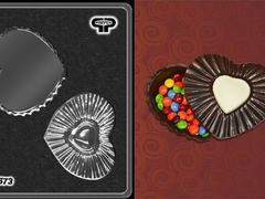 Molde para hacer alhajero de chocolate con forma de corazón grande - comprar online