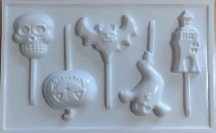 Molde para hacer paletas de chocolate de Halloween