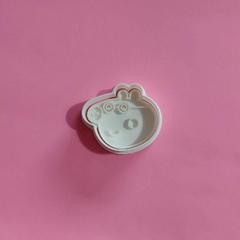 Cortante con sello papá de Peppa Pig (mini 4cm)
