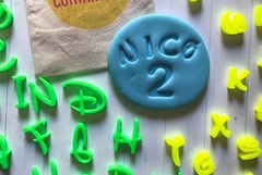 Sellos Disney letras ABC Mayúsculas + Minúsculas(2cm)