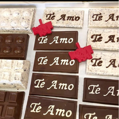 MOLDE / PLACA PARA CHOCOLATE TABLETA TE AMO - comprar online