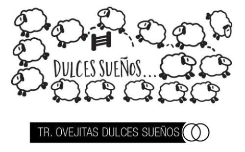 Vinilos Decorativos Plancha Ovejitas Dulces Sueños Puerta