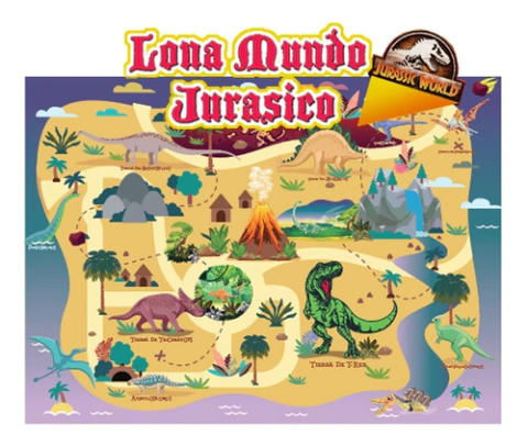 Lona Didactica Mundo Jurasico 120x70!!
