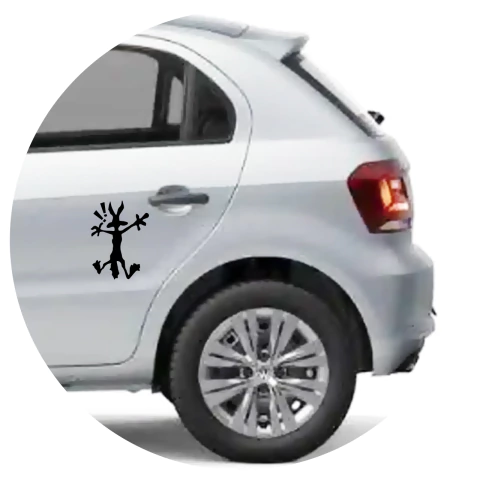 Calco Coyote Correcaminos Golpe Bollo Autos Motos Tuning - comprar online