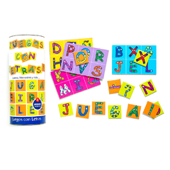 Imagen de JUEGO CON LETRAS Loteria bingo - 6 Juegos diferentes