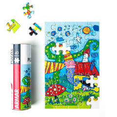 PUZZLE DUENDE Y BRUJA ROMPECABEZAS 40 piezas