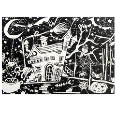 PUZZLE CASA EMBRUJADA ROMPECABEZAS FLUORESCENTE 70 piezas - tienda online