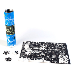 PUZZLE ESPACIAL NOCTURNO ROMPECABEZAS FLUORESCENTE 70 piezas - Juegos del Caracol