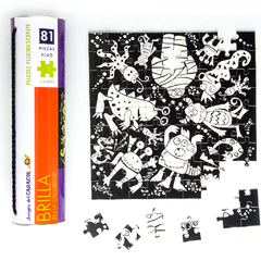 Puzzle Monstruos ROMPECABEZAS fluorescente 81 Piezas - tienda online